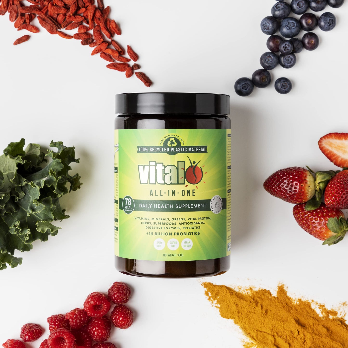 Vital Greens Antioxidant Superfood Powder Natural Multivitamin Formula 300gm / 10.58oz Vital GreensBuy Supplements Australia