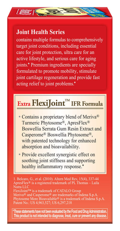 CATALO Extra FlexiJoint IFR Formula – with Meriva Turmeric Phytosome, ApresFlex & Casperome Boswellia – 60 Capsules CATALOBuy Supplements Australia