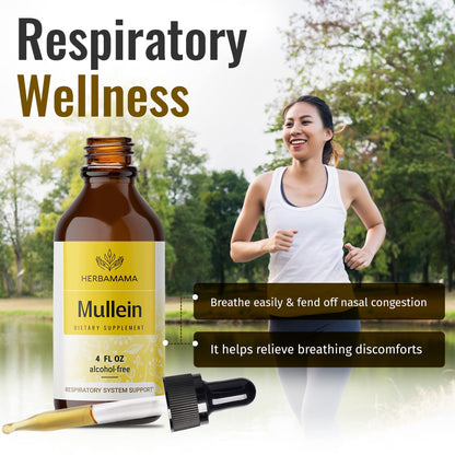 Mullein Leaf Tincture - Lung Cleanse - Vegan Mullein Drops - Lung Detox HERBAMAMABuy Supplements Australia