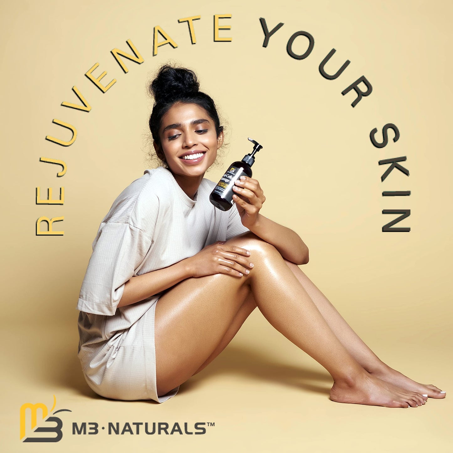 Anti Cellulite Massage Oil for Massage Therapy - Collagen and Stem Cell Skin Tightening M3 NaturalsBuy Supplements Australia