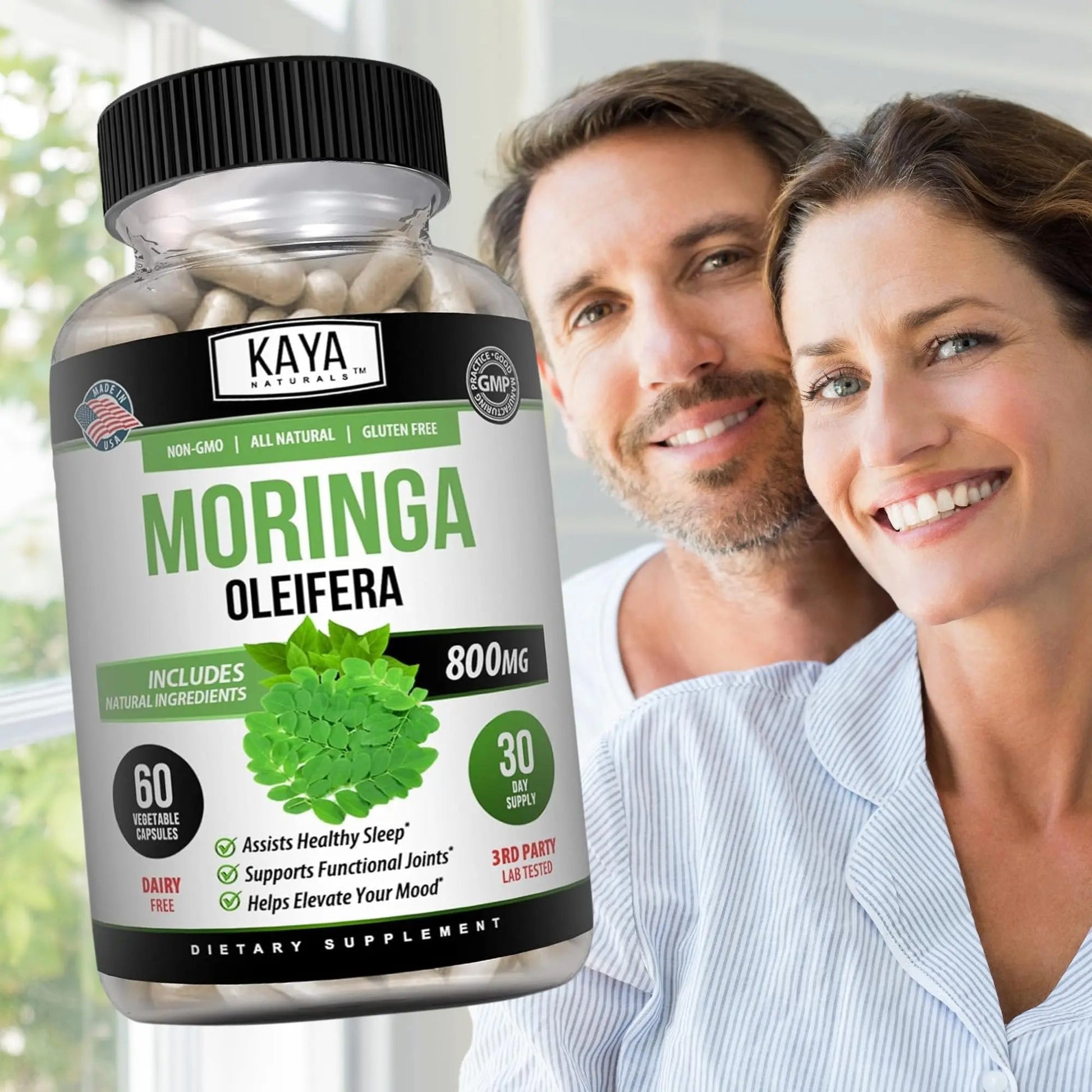 Kaya Naturals Moringa Leaf Extract - Complete Greens Superfood Supplement - Pure Miracle Tree Moringa - Boost Energy Naturally Kaya NaturalsBuy Supplements Australia