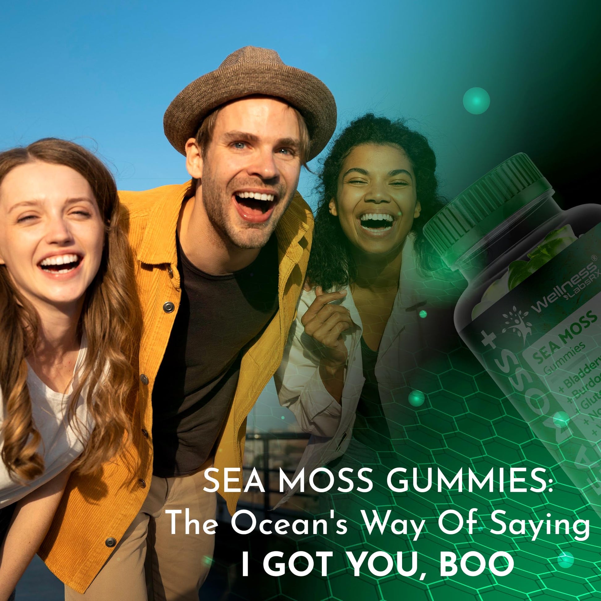 WELLNESS LABSRX Sea Moss Gummies, 3200mg Irish Sea Moss Mixed Berry Flavor with Maximum Potency Bladderwrack and Burdock Root - Supports Skin, Energy and Immunity - 180 Count WELLNESS LABSRXBuy Supplements Australia