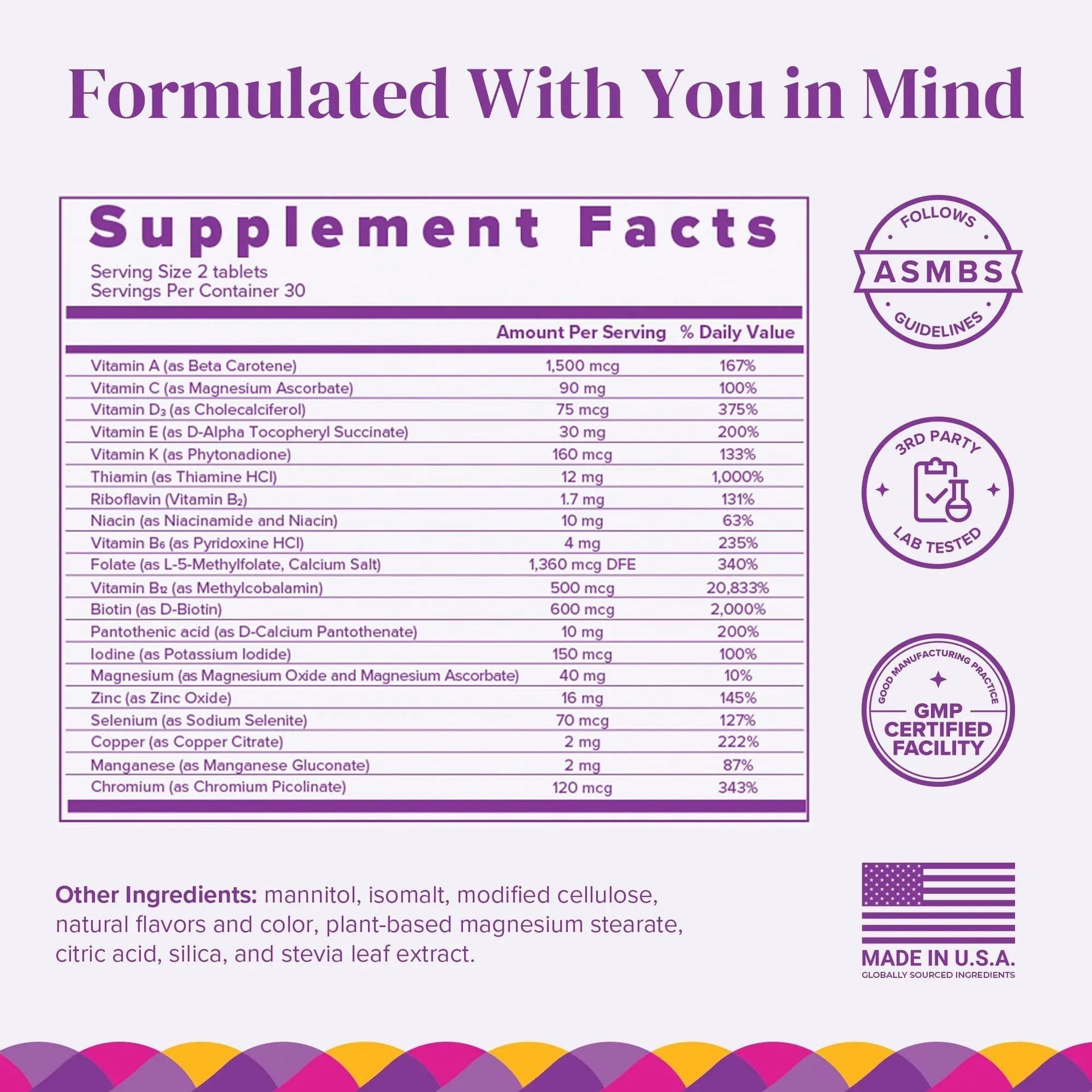 BariMelts Multivitamin, 60 Fast-Dissolving Tablets (1-Month Supply), Sugar-Free Bariatric Multivitamin for Women, Natural Fruit Flavor BariMeltsBuy Supplements Australia