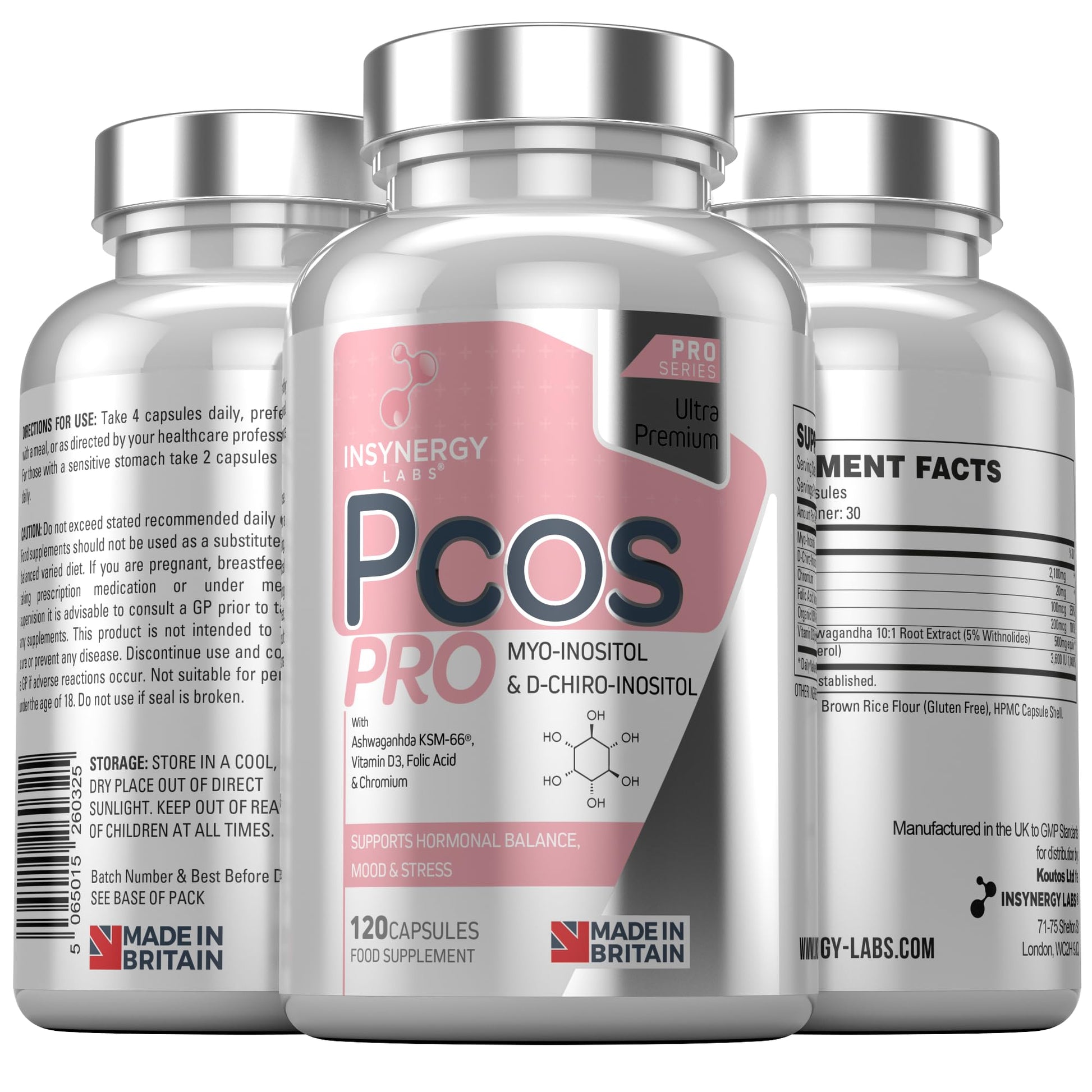 PCOS Pro - Ultra Premium Inositol PCOS Supplement (4X Extra Ingredients) Myo Inositol Insynergy LabsBuy Supplements Australia