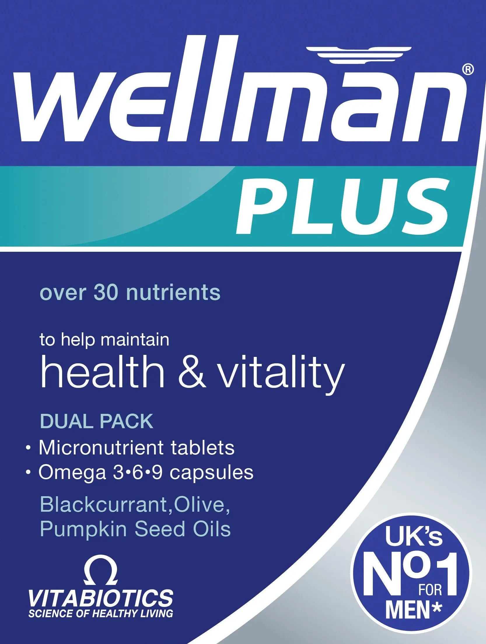 Vitabiotics Ltd Vitabiotics Wellman Plus, 56 Tablets/Capsules WellmanBuy Supplements Australia