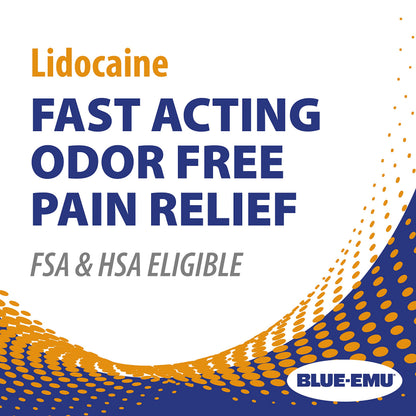 BLUE-EMU Lidocaine Pain Relief Cream for Fast, Numbing Relief, 2.7 Oz, 1 Pack BLUE-EMUBuy Supplements Australia