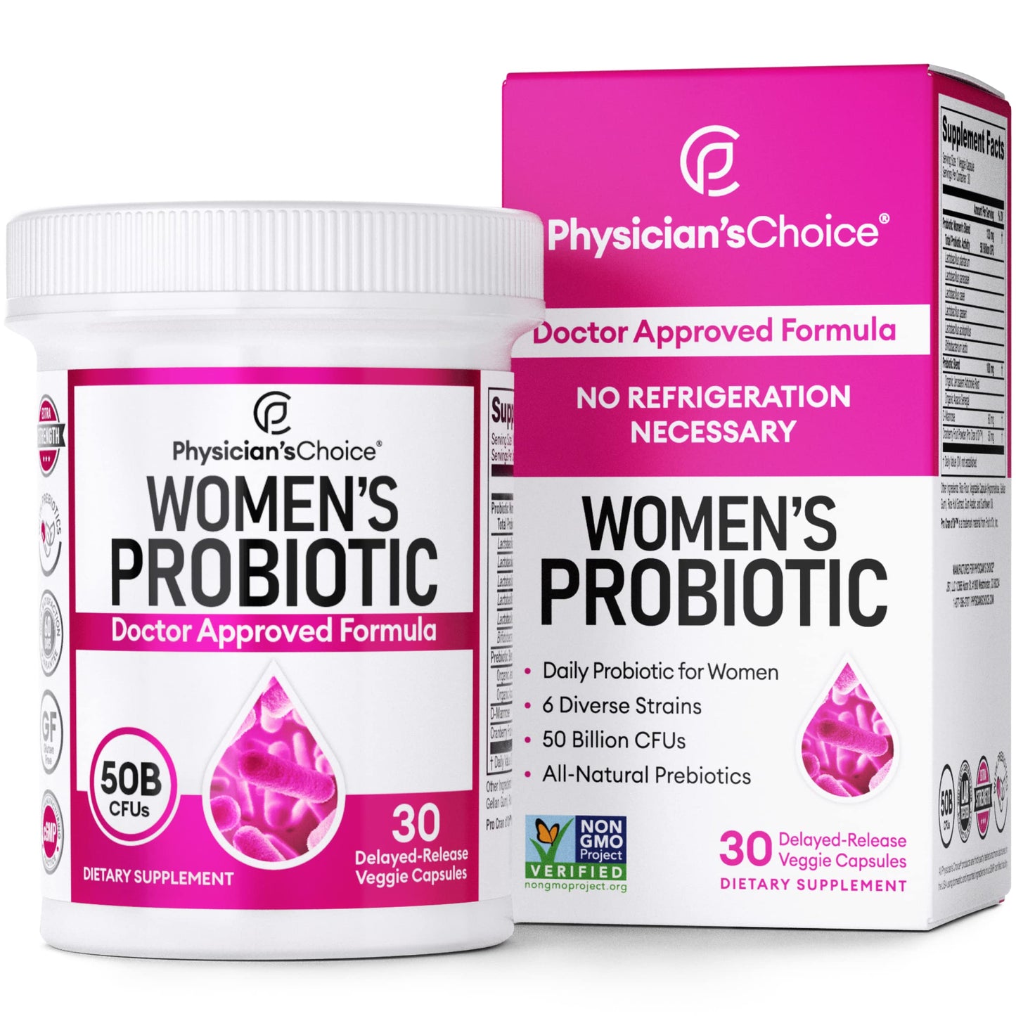 Physician's CHOICE Feminine Power Duo Bundle - Vaginal Probiotic + Womens Probiotic Physician's CHOICEBuy Supplements Australia