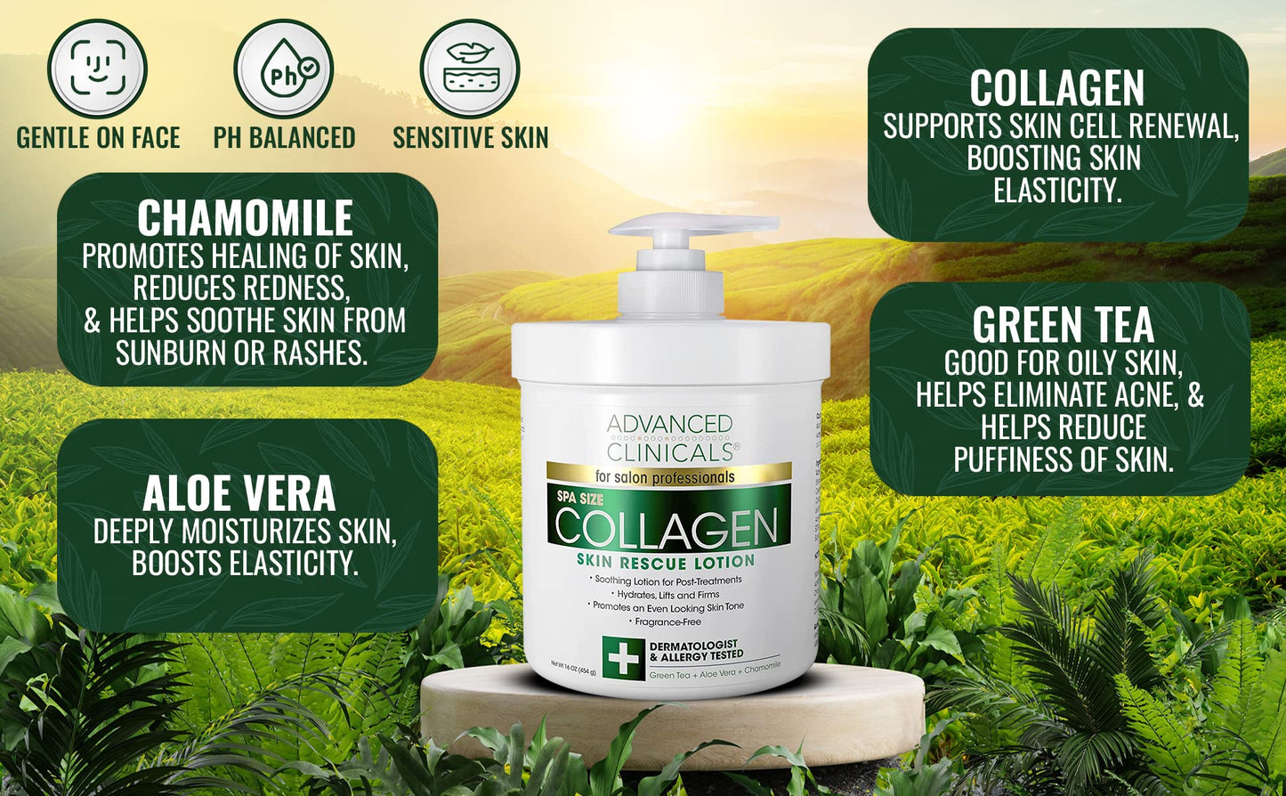 Advanced Clinicals Retinol Body Lotion + Collagen Cream 2pc Body Skin Care Set Advanced ClinicalsBuy Supplements Australia