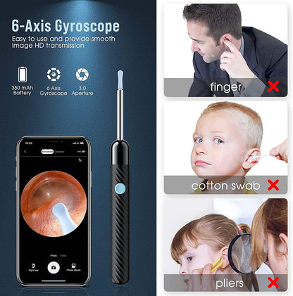 Ear Wax Removal - Earwax Remover Tool with 8 Pcs Ear Set - (Grey) LEIPUTBuy Supplements Australia