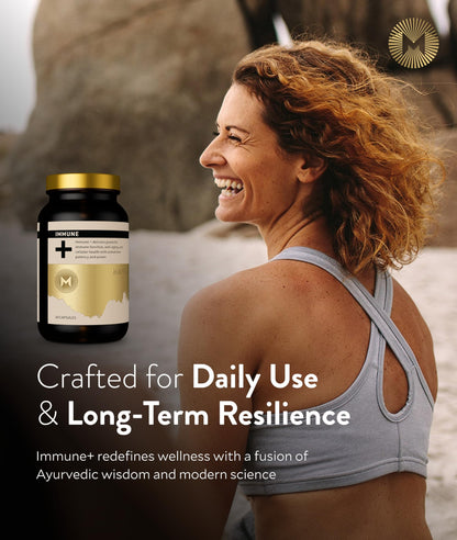 Manna Immune+ Capsules | 500mg Amla Extract & 500mg Rosehip Extract | Vitamin C Supplement for Immune Boost, Antioxidants, Heart Health, Digestion & Immune System Support | For Daily Use | 60 Count M MannaBuy Supplements Australia