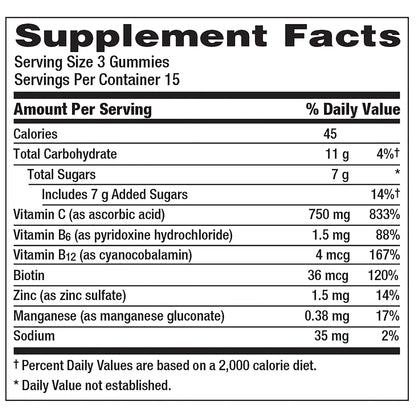 Emergen-C 750mg Vitamin C Gummies for Adults, Immunity Gummies with B Vitamins Emergen-CBuy Supplements Australia