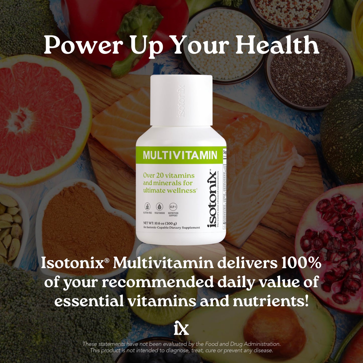 Isotonix Multivitamin Powder Without Iron – Methylated B Vitamins, Antioxidant & Mineral Support – Fast-Mix Isotonic Delivery – Vegetarian, Gluten-Free, Non-GMO – Natural Fruit Flavor – 90 Servings IsotonixBuy Supplements Australia