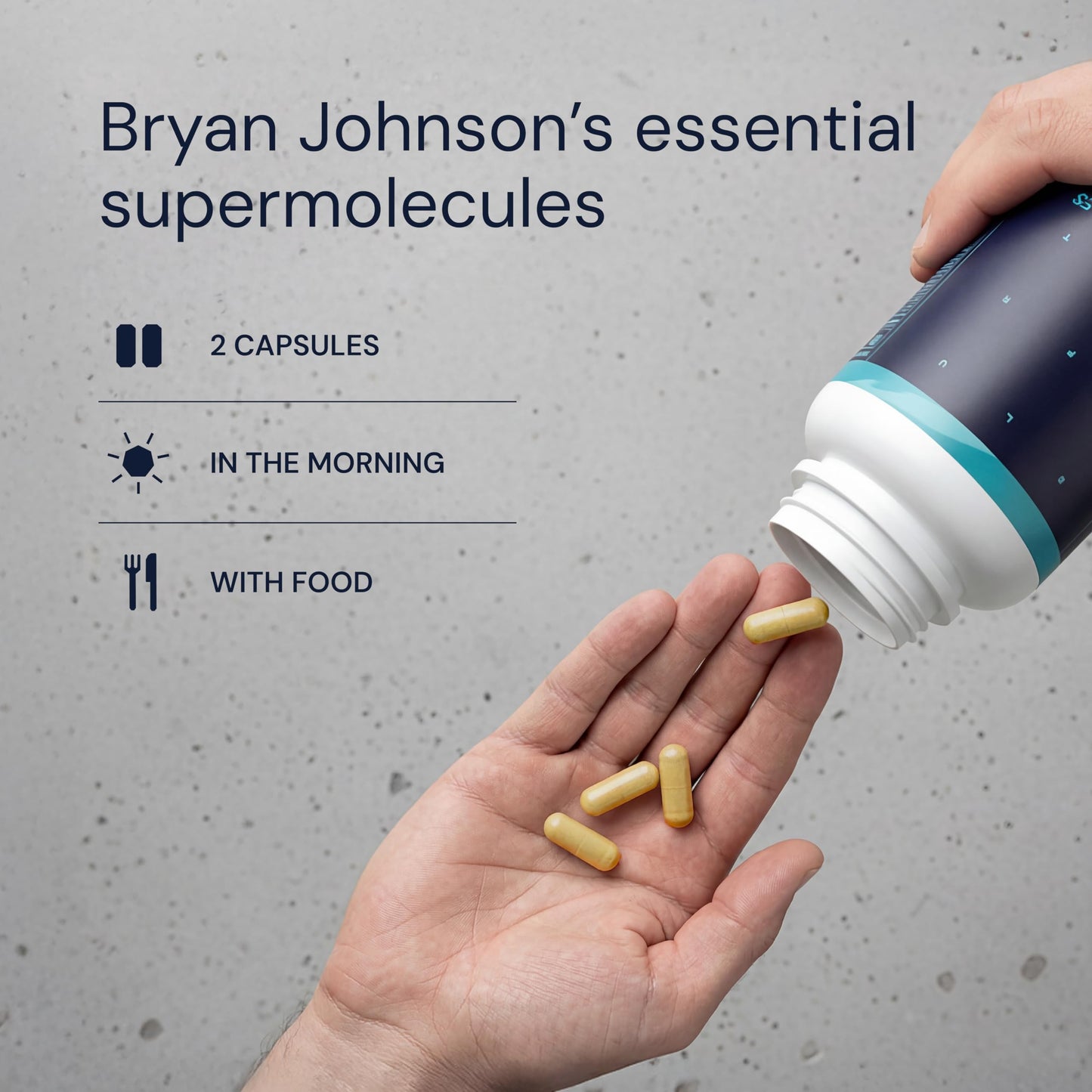 Blueprint Bryan Johnson Essential Capsules - Daily Multivitamin/Multimineral for Women and Men - Antioxidant Supplement with Calcium, Vitamin B1, Vitamin D, and Zinc