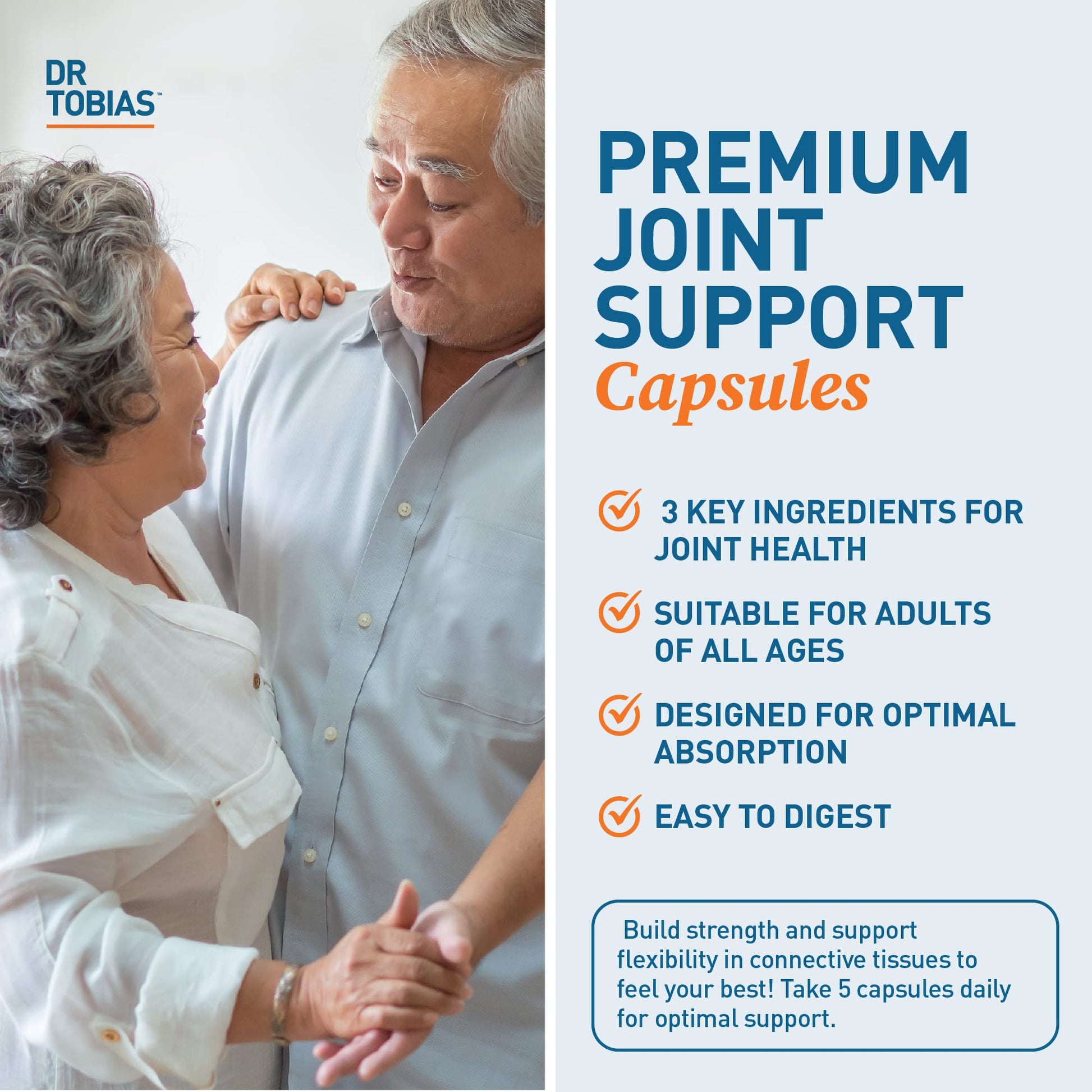 Dr. Tobias AKG Supplement & Joint Support Supplement - Supports Energy, Muscles, Cartilage & Joint Health, Non-GMO Dr. TobiasBuy Supplements Australia