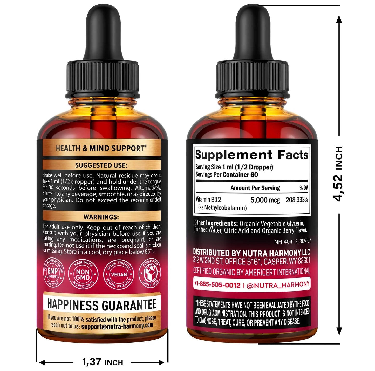 Bariatric Multivitamin Capsules & Organic Vitamin B12 Drops NUTRAHARMONYBuy Supplements Australia