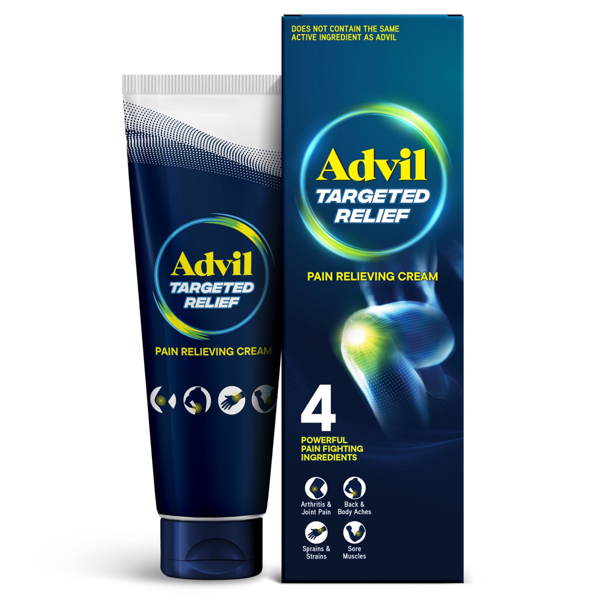 Advil Targeted Relief Pain Relieving Cream, Up to 8 Hours of Powerful Relief of Minor Arthritis Pain, Joint Pain, Lower Back Pain and Muscle Pain - 4 oz AdvilBuy Supplements Australia