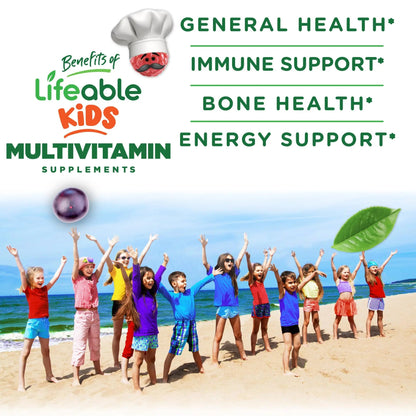 Doctors Finest Multivitamin Gummies for Kids - Vegetarian, GMO-Free & Gluten Free - Great Tasting Fruit Flavors Pectin Chews - 120 Jellies Doctors OrdersBuy Supplements Australia