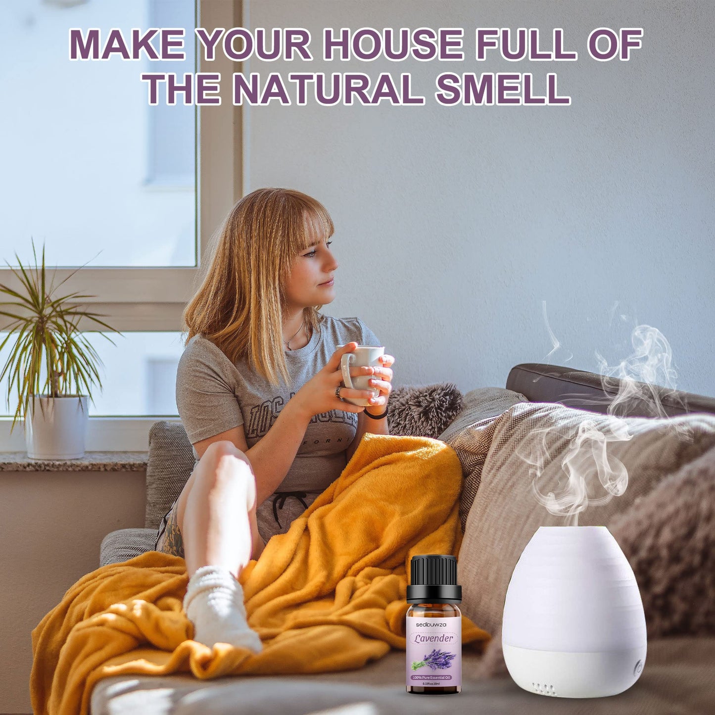 Sedbuwza Vanilla Oil Lavender Essential Oil Gift Set, 100% Pure Organic Fragrance Oil Set for Diffuser SedbuwzaBuy Supplements Australia