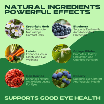 Vitalumina Eyebright Herbal Liquid with Organic Euphrasia, Lutein, Bilberry, Blueberry & Goji – Plant-Based Vegan Supplement for Adults – 4 fl oz VitaluminaBuy Supplements Australia