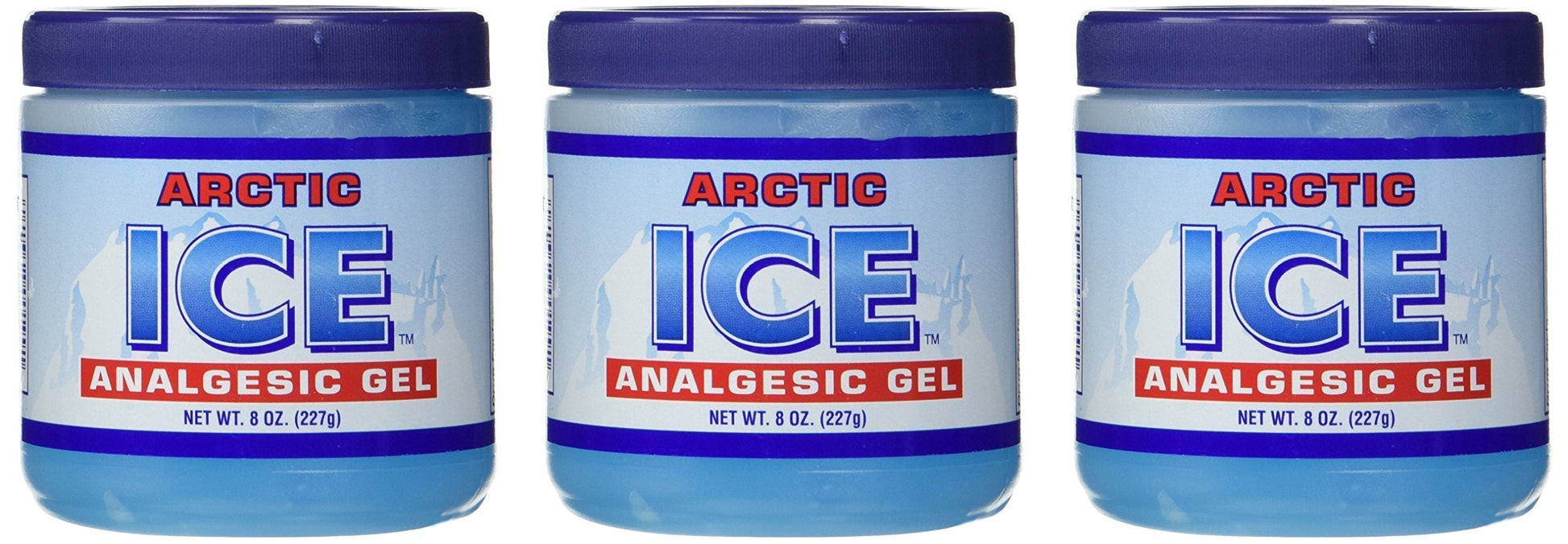 ARCTIC ICE 3 Pack (8 Oz Each) Topical Analgesic Gel for Pain Relief, Adults (Unisex) ARCTIC ICEBuy Supplements Australia
