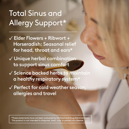 Harker Herbals Sinus Ease Syrup, Herbal Nasal Care for Runny Nose, Sinus Pressure, High Absorption, Herbal Flavor, Plant-Based - 6.7 Fl oz (40 Servings) Harker HerbalsBuy Supplements Australia