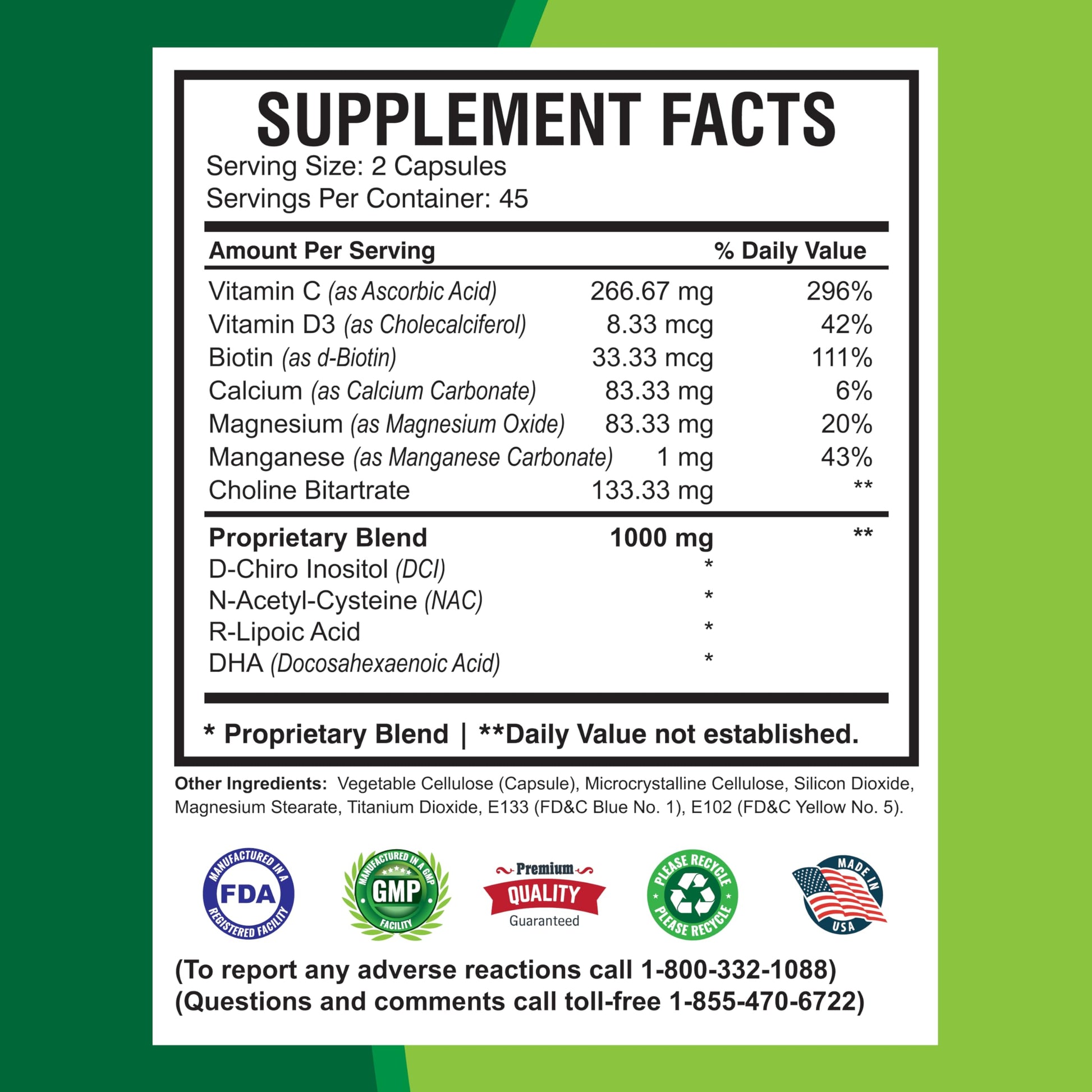 America Medic & Science WFS Plus Fertility Supplements for Women (90 Capsules) Supports Ovulatory Health | Natural Preconception Vitamins, Reproductive Aid, with D-Chiro Inositol, DHA |15-Day Supply. America Medic & ScienceBuy Supplements Australia