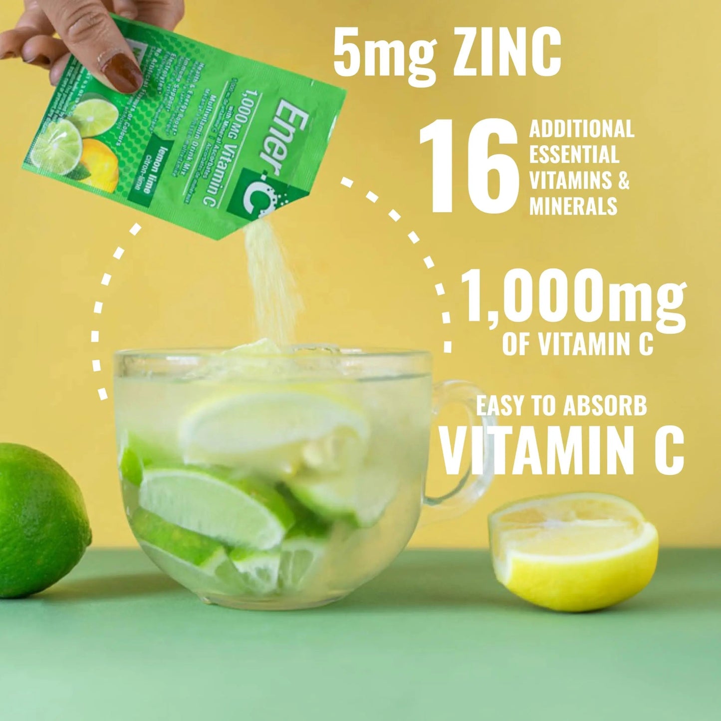 Ener-C Multivitamin Drink Mix - Vitamin Packets for Water, Electrolytes Powder Packets, Vitamin Drink Mix, Hydration Liquid Mix Ener-C