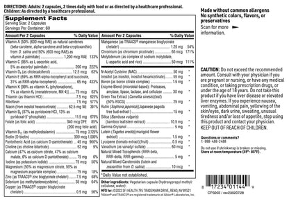Klaire Labs SFI Health Core Multi - Multimineral & Multivitamin Supplement with No Iron - Vitamins & Chelated Minerals with Natural Mixed Carotenoids SFI Health