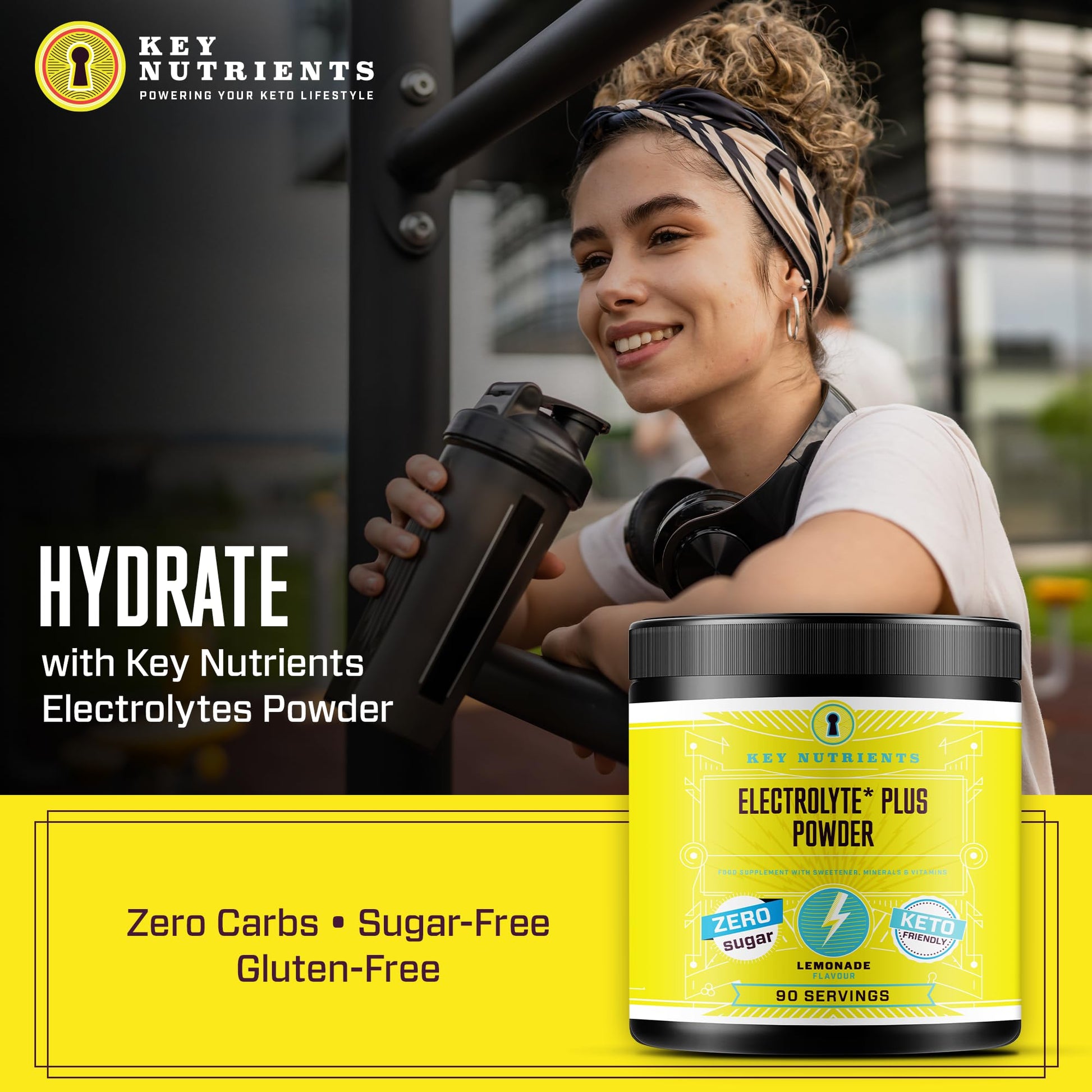 Key Nutrients Electrolytes Hydration Powder - Refreshing Lemonade Drink Mix KEY NUTRIENTSBuy Supplements Australia
