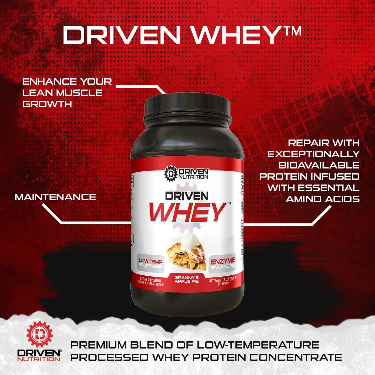 Driven WHEY- Grass Fed Whey Protein Powder: Delicious, Clean Protein Shake- Improve Driven NutritionBuy Supplements Australia