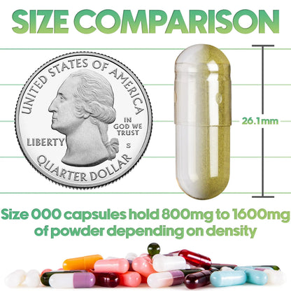 XPRS Nutra Vegan Size 000 Separated Capsules- 1000 Count Premium Empty Caps Separated in Bags - Clear Empty Capsules XPRS NutraBuy Supplements Australia