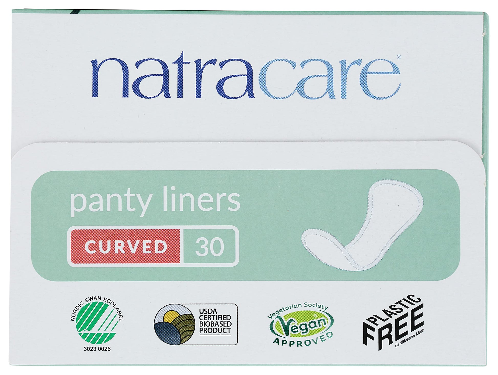 Natracare Natural Organic Curved Panty Liners, with Certified Organic Cotton, Ecologically Certified NATRACAREBuy Supplements Australia