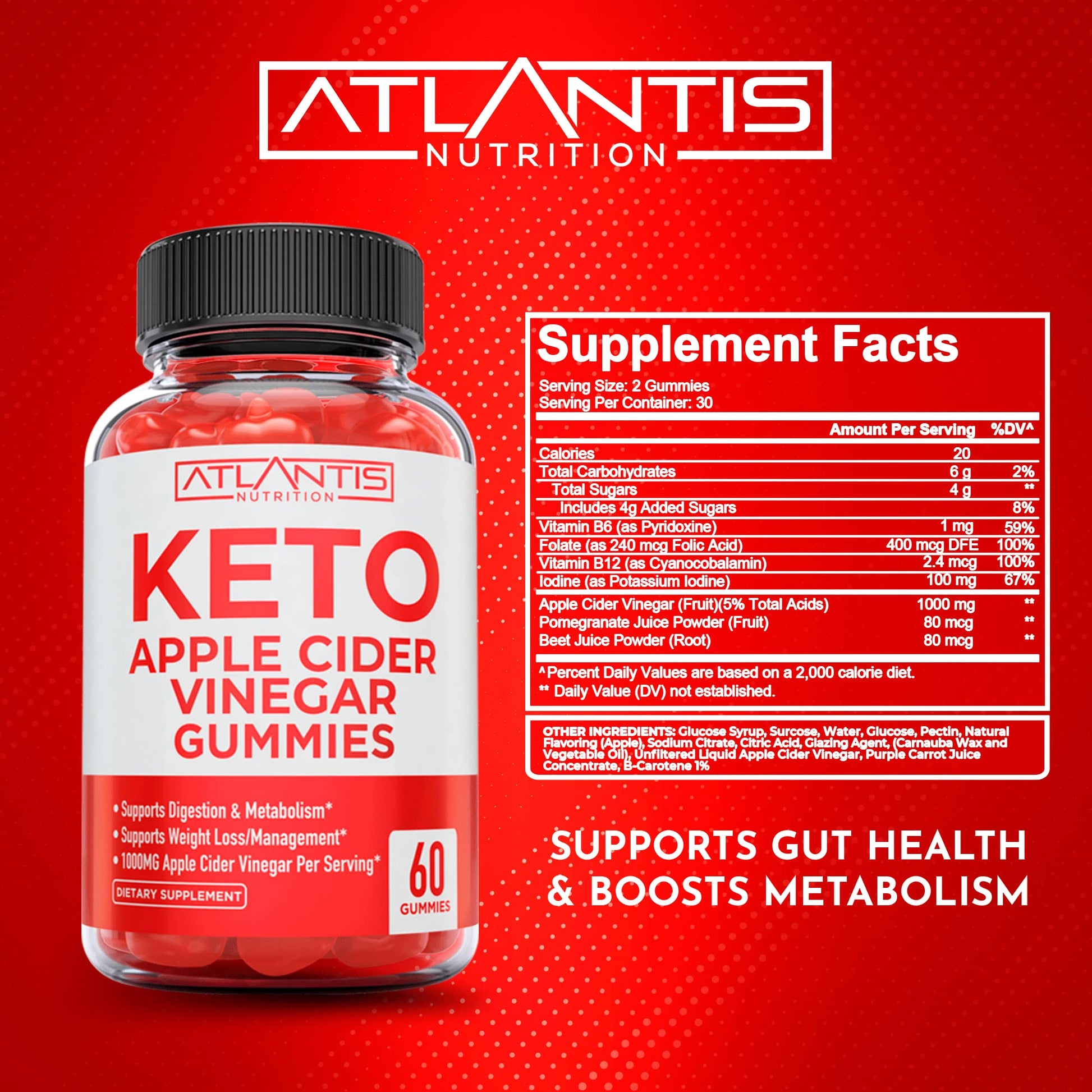 Keto ACV Gummies for Weight Loss - Apple Cider Vinegar Keto ACV Gummies Formulated Atlantis NutritionBuy Supplements Australia