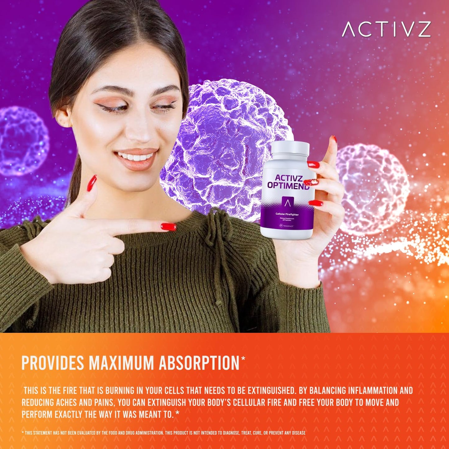 ACTIVZ Optimend - Advanced Joint Mobility and Comfort Support with Enhanced Bioavailability Using CyLoc Dextrin and DexKey Technology - 60 Capsules ACTIVZBuy Supplements Australia