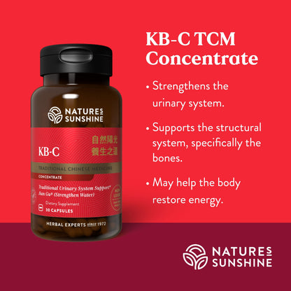 Nature's Sunshine KB-C, Chinese TCM Concentrate, 30 Capsules | Strengthens the Urinary System, Supports the Structural System, and May Help the Body Restore Energy Nature's SunshineBuy Supplements Australia