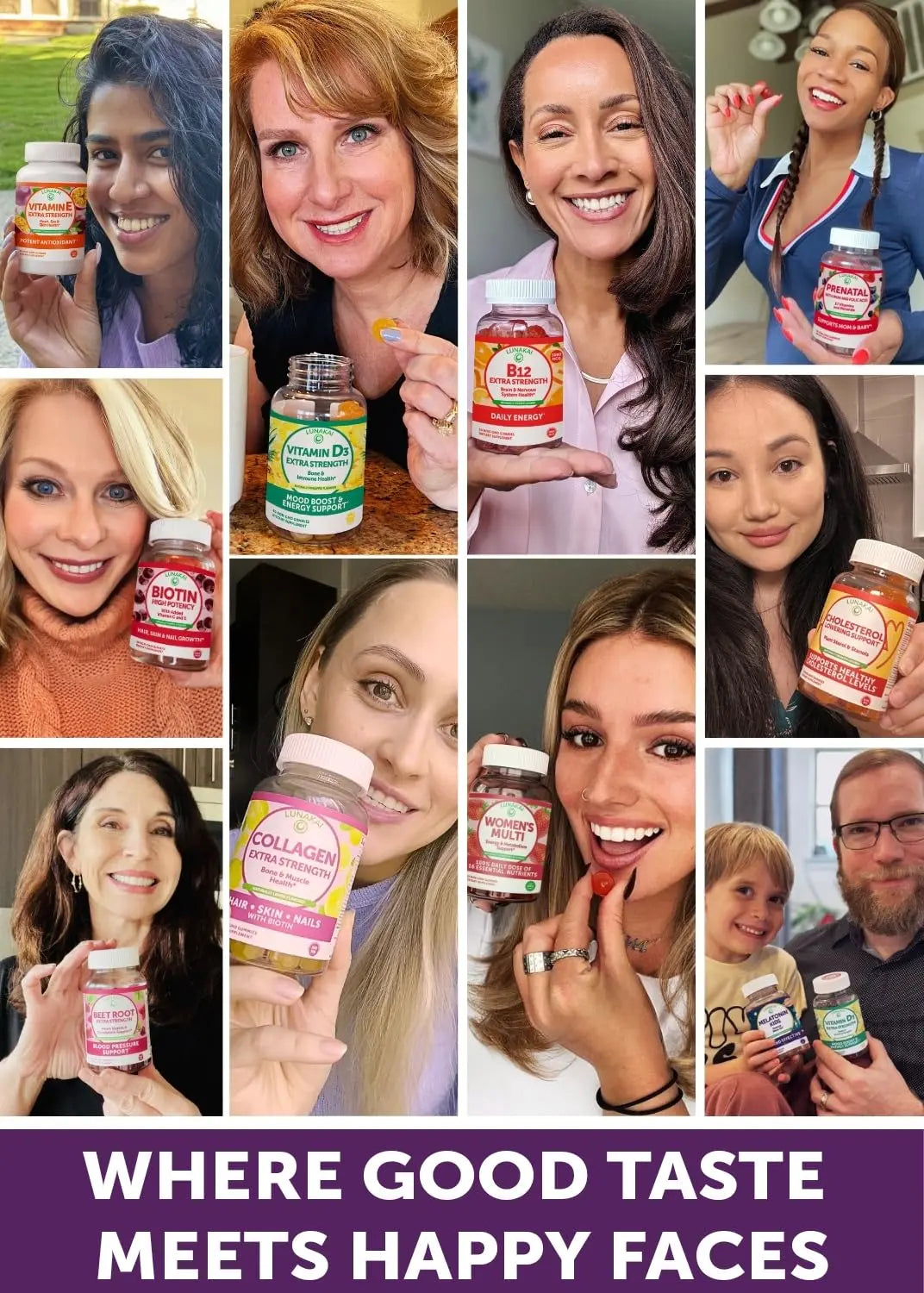 Lunakai USA Made Women 50+ Multivitamin & Probiotic Gummies Bundle – Immune & Digestive Support – 60 Non-GMO Gummies Each LunakaiBuy Supplements Australia