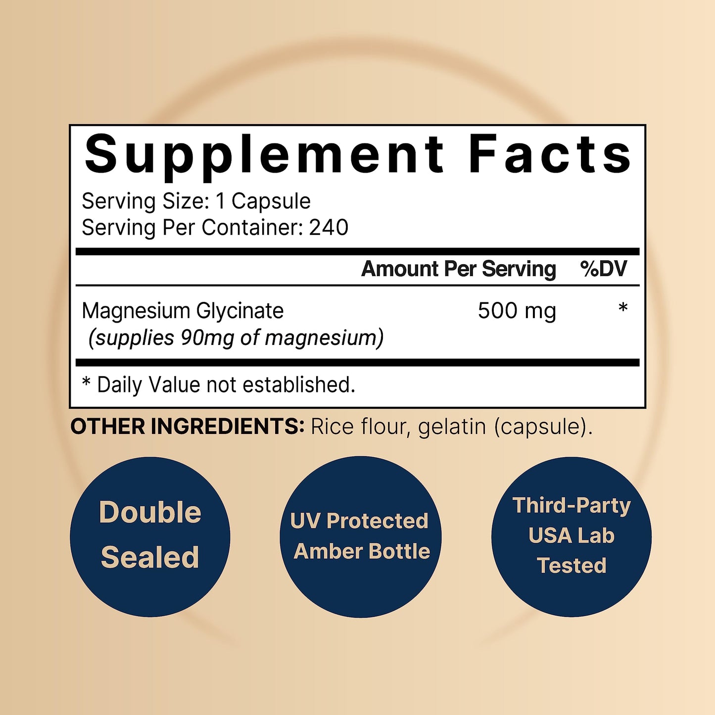 2 Pack Magnesium Glycinate 500mg, 480 Capsules – 100% Chelated for Max Absorption NatureBellBuy Supplements Australia