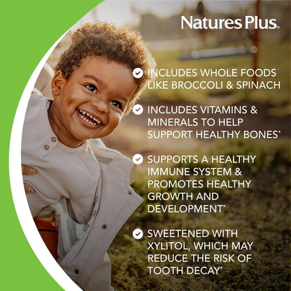 NaturesPlus Animal Parade Sugar-Free Children's Multivitamin - Assorted Cherry, Grape & Orange Flavors - Pack of 2 NaturesPlusBuy Supplements Australia