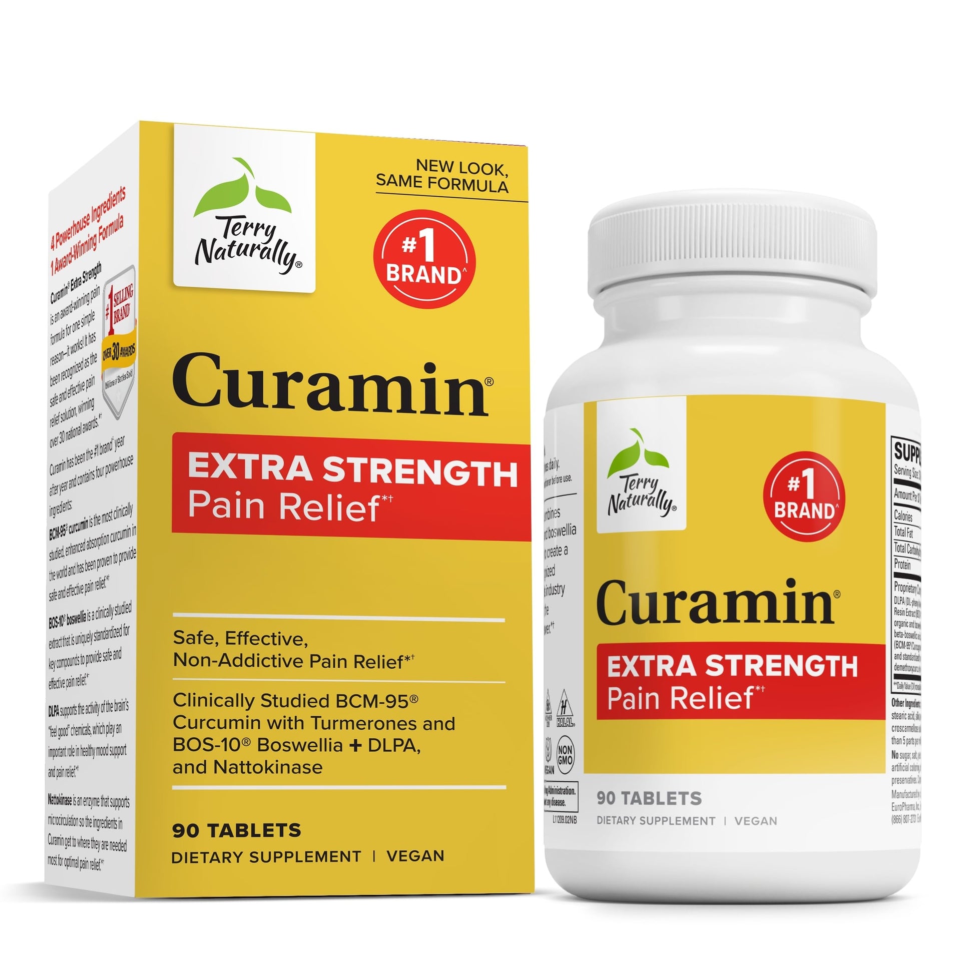 Terry Naturally Curamin Extra Strength - Curcumin & Boswellia for Healthy Circulation Support - Turmeric Supplement to Support Joints, Muscle Health & Endorphin Production - 90 Tablets Terry NaturallyBuy Supplements Australia