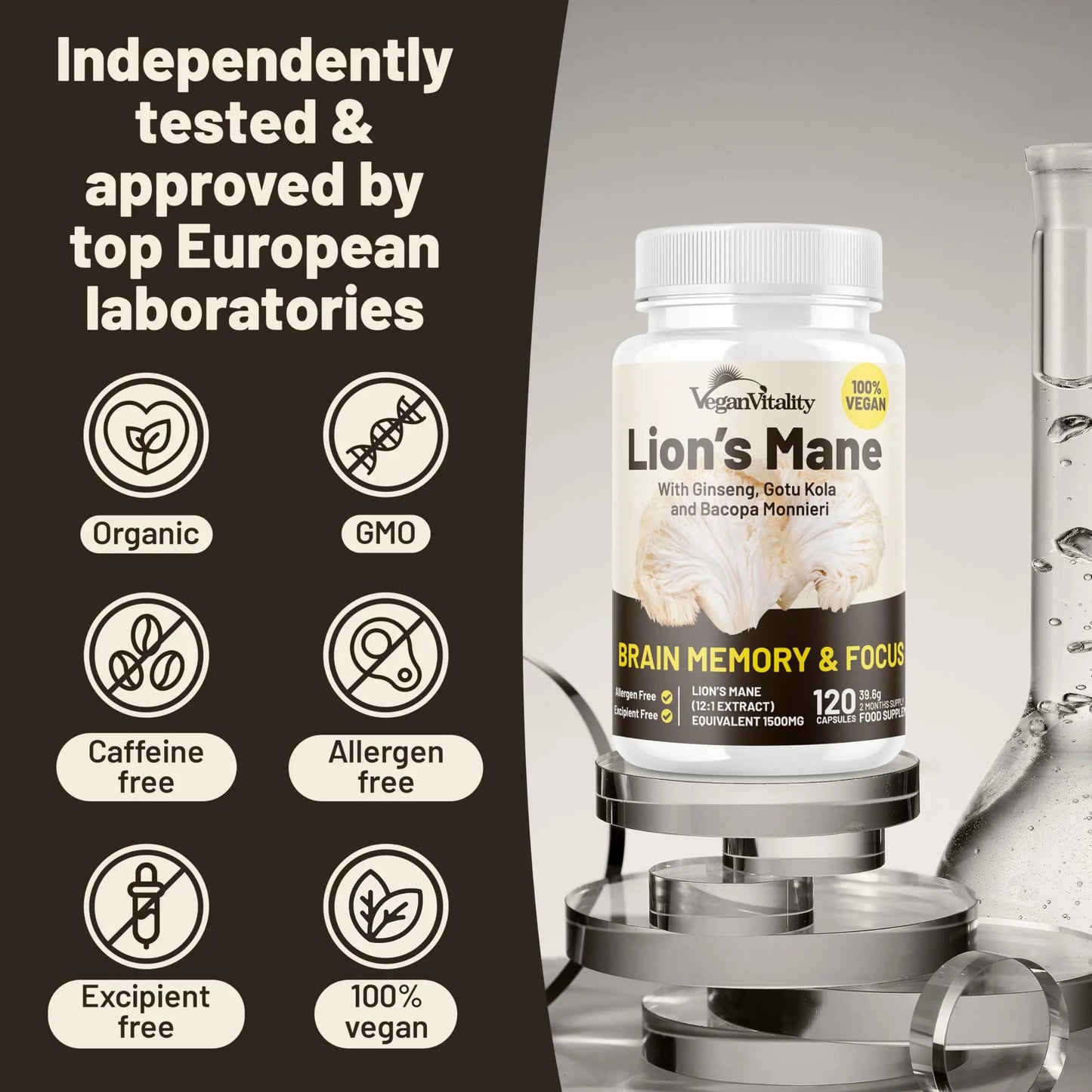 Vegan Vitality Lion's Mane x General Health Combo Bundle - 6 Months Lion's Mane and Multivitamins Vegan VitalityBuy Supplements Australia
