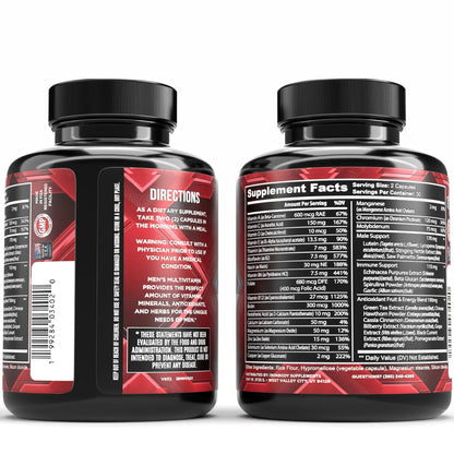 IronBody Supplements, Multivitamin for Men, Vitamins A, B, C, D, E, Zinc. Immune Support, Antioxidant Fruit and Energy Blend. 60 Capsules IronBody SupplementsBuy Supplements Australia
