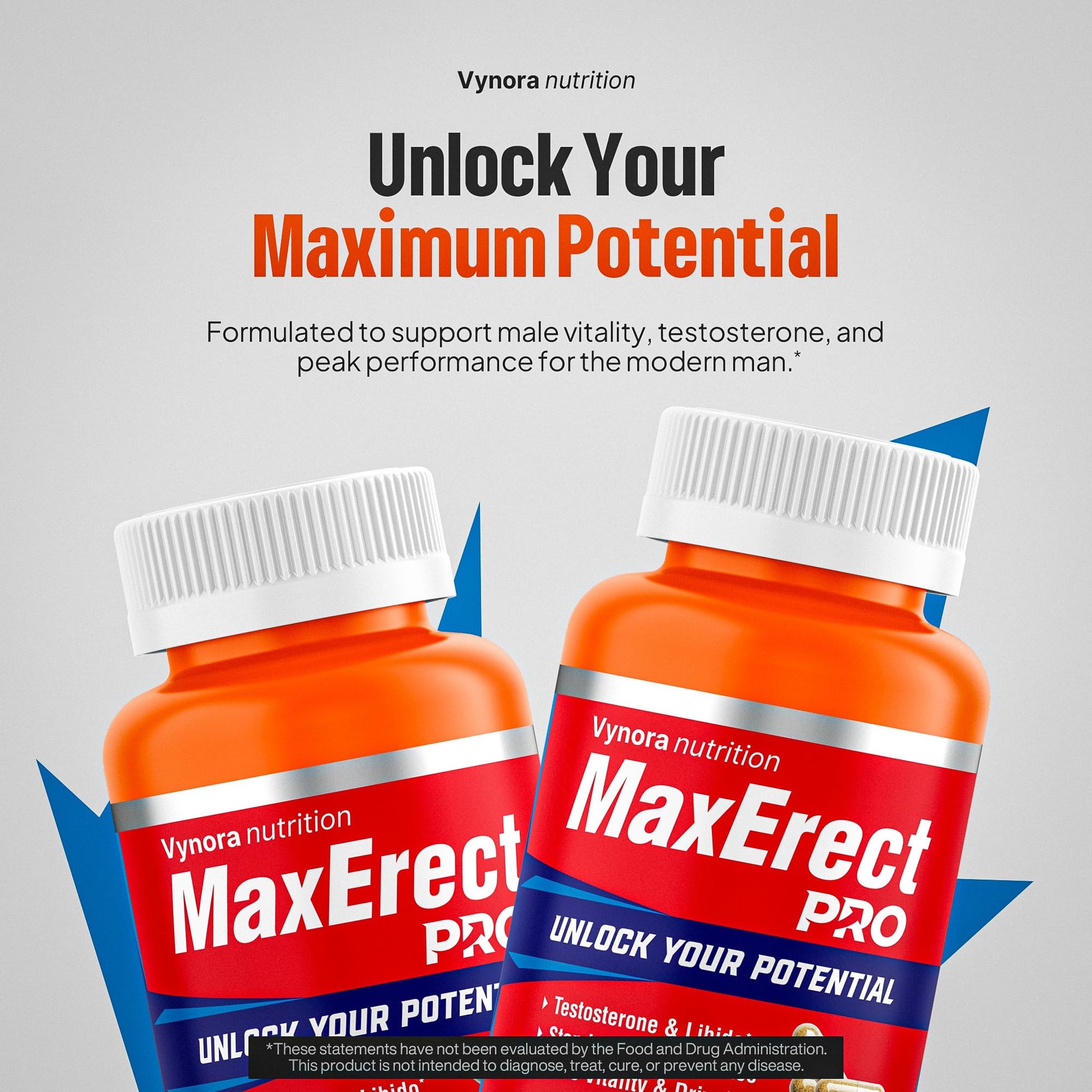 Max Erect PRO Male Enhancing Supplement Pills - Helps Promote Fast Acting Blood Flow for Men - Support Libido, Drive, Size, Performance, Growth, Testosterone, Energy, Stamina, Confidence - 30 Servings Vynora NutritionBuy Supplements Australia