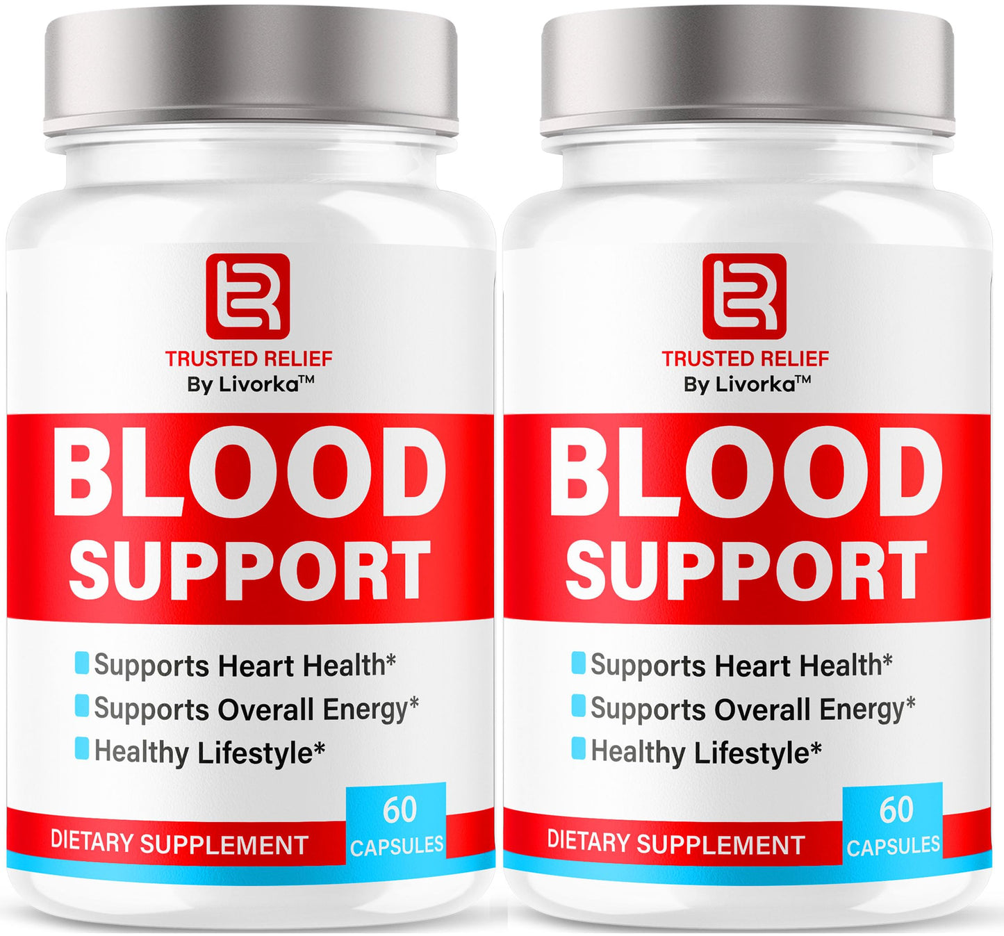 (2 Pack) Trusted Relief Blood Support Capsules - Official TrustedRelief Blood Support Vitamin Pills, Natural Trusted Relief Advanced Premium Formula Wellness & Overal Health, 120 Capsules For 2 Months LIVORKABuy Supplements Australia