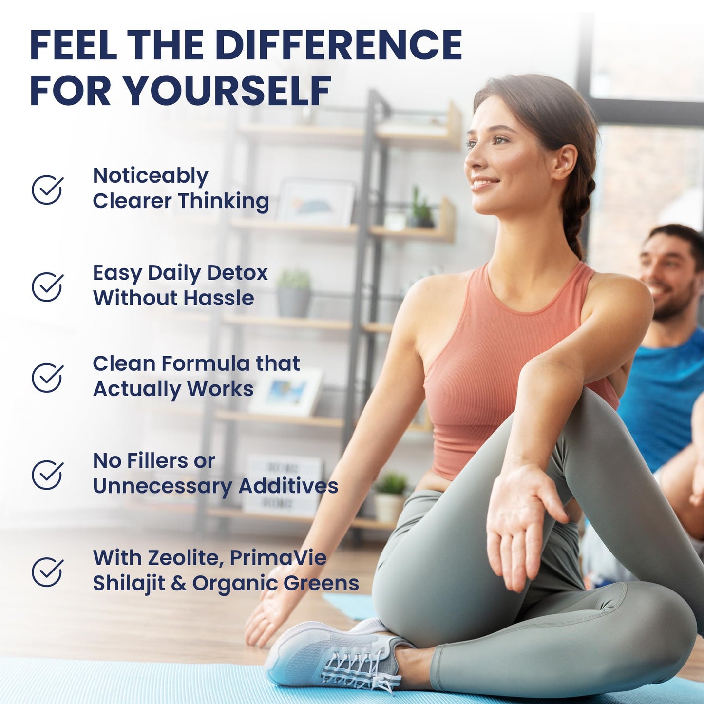 Ultra Human Daily Wellness Support – Heavy Metal Detox Cleanse, with Zeolite, Shilajit, Organic Chlorella & Spirulina, NAC & Alpha Lipoic. Supports Daily Detox, Cognition, Immune System -(Made in USA) Ultra HumanBuy Supplements Australia