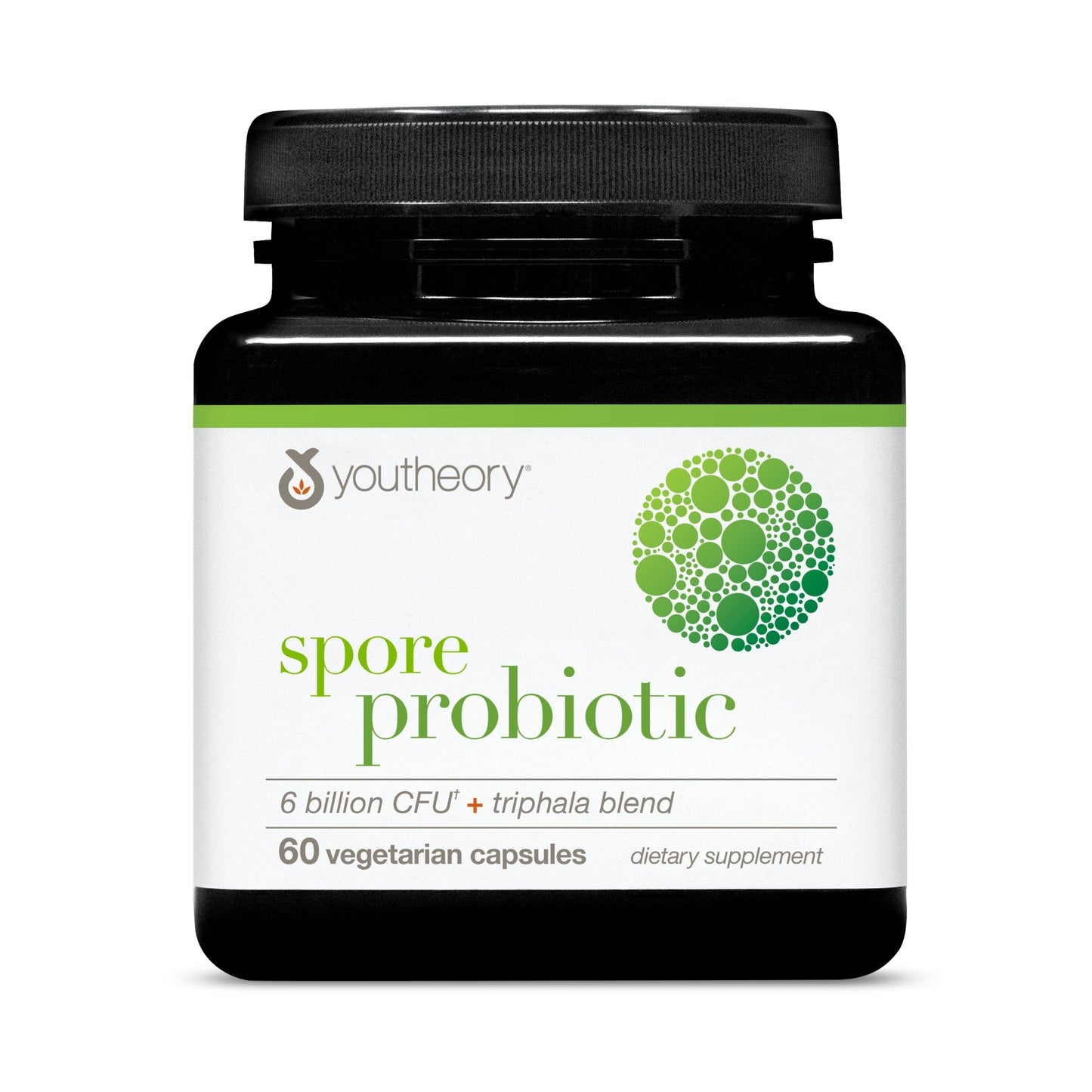 Youtheory Spore Probiotic - Helps Gut Health* - 6 Billion CFU with Prebiotics - Supports Regular Bowel Movement & Diarrhea Relief* - Shelf Stable - 60 Vegetarian Capsules (30-Day Supply) YoutheoryBuy Supplements Australia