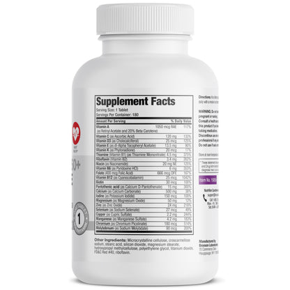 Bronson ONE Daily Women’s 50+ Complete Multivitamin Multimineral, 180 Tablets BronsonBuy Supplements Australia