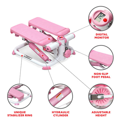 Sunny Health & Fitness Mini Stepper for Exercise Low-Impact Stair Step Cardio Equipment Sunny Health & FitnessBuy Supplements Australia