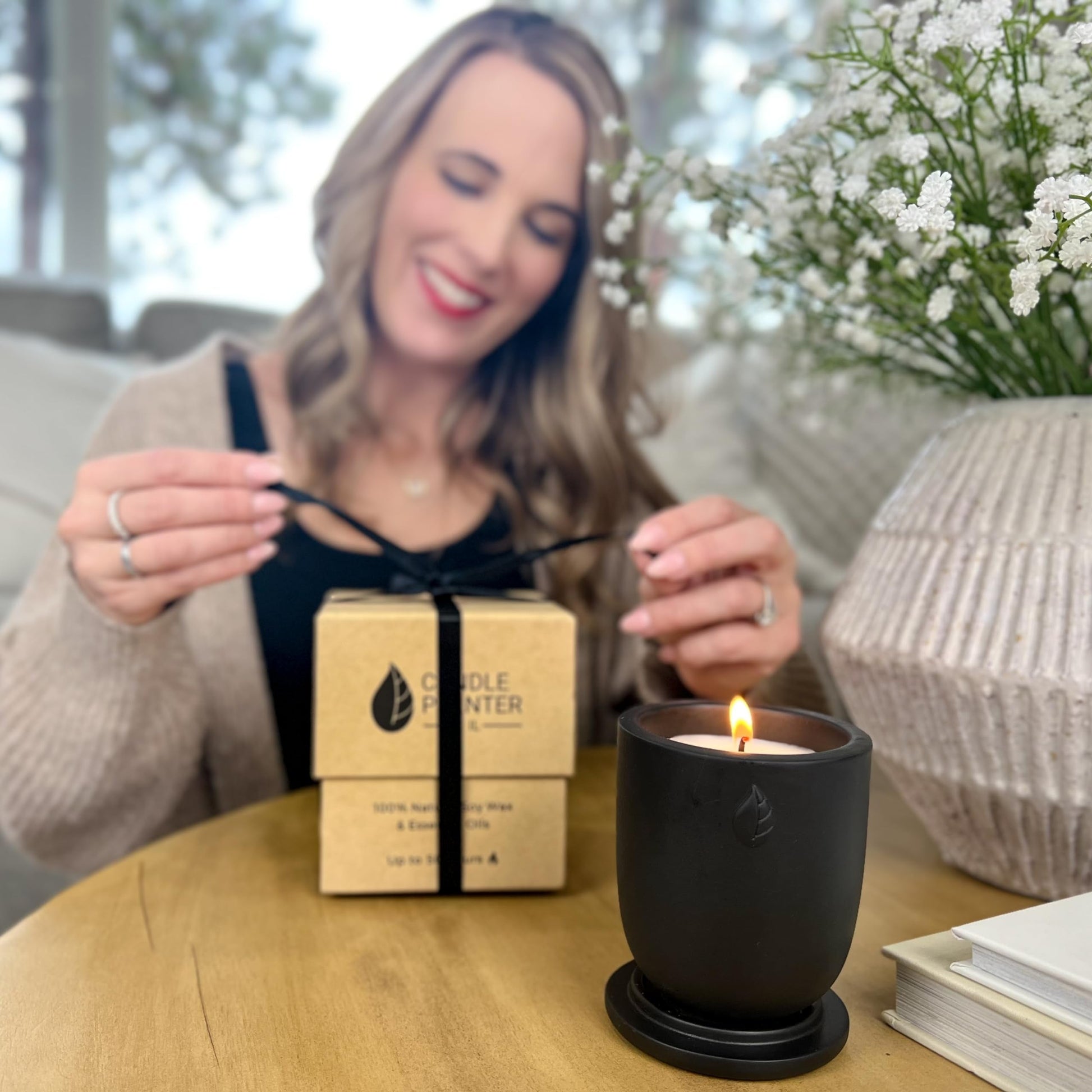 CandlePlanter Concrete Cement Candle Planter - Candles for Home Scented, Soy Candles CANDLEPLANTERBuy Supplements Australia