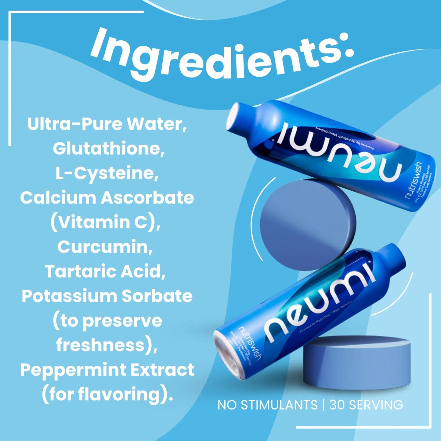 NUTRISWISH Neumi Multivitamin Supplements | 30 Servings | Enhanced Absorption with Ultra-Pure Water & Vitamin D | Immune Support, Joint Health NUTRISWISHBuy Supplements Australia