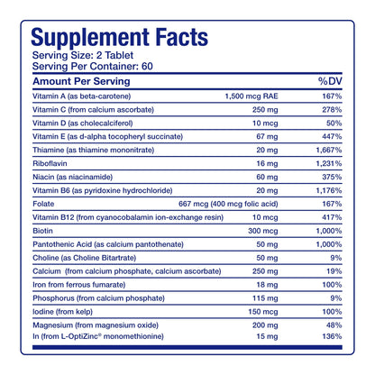 30-In-1 Adult Multivitamin with Iron - Antioxidant Rich Over 50 Multivitamin for Women and Men with Vitamins A C D E B Complex Zinc Magnesium Myo Inositol Citrus Bioflavonoids & More - 1 Month Supply Anabolic LaboratoriesBuy Supplements Australia
